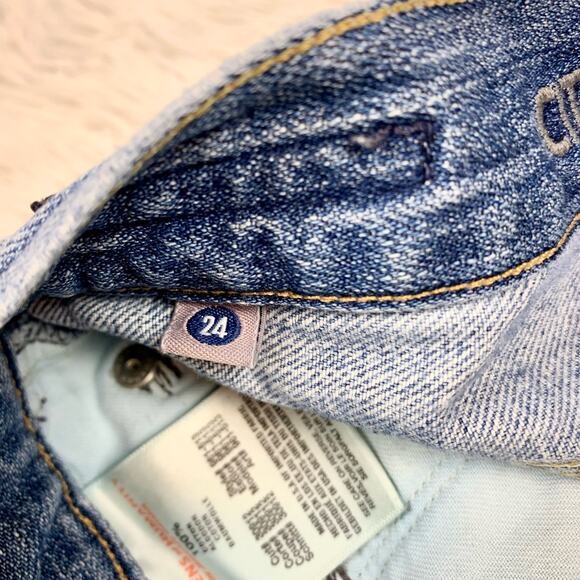 Citizens of Humanity Distressed High Rise Denim Jean Shorts Size 24 - Picture 5 of 8